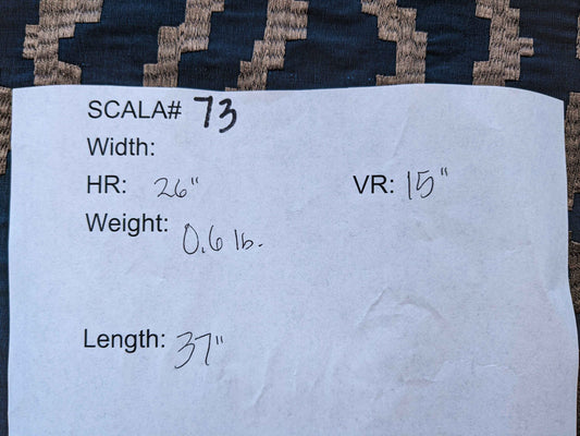 37"Width Lelievre Paris Zebra Orage Blue Gray Abstract Woven