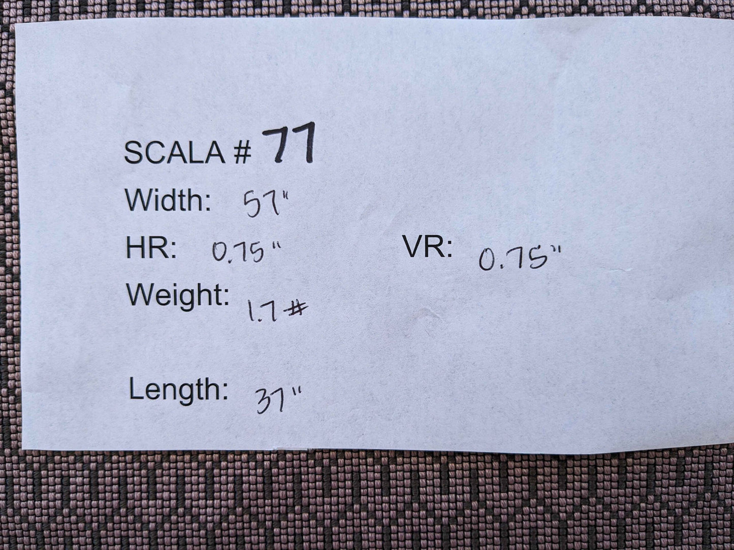 37" x 57" Scalamandre Art Deco Geometric Small Scale Purple Black