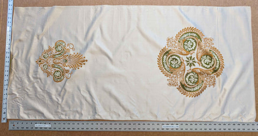 26"x 52" Scalamandre Fauteuil Bessieres Seat & Back Creme French Antique Design MSRP USD 612/y