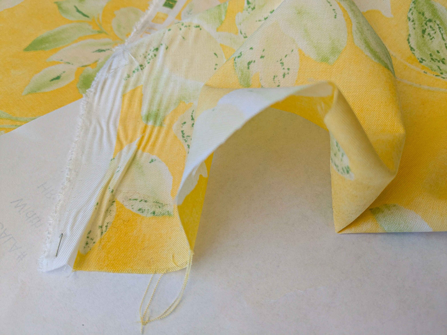 3.6y Scalamandre Lelievre Paris Pollux Green Leaves on Yellow Botanical Tree Foliage