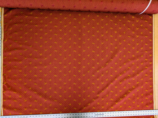 by yard Scalamandre Red Gold Small Scale Texture Neoclassical