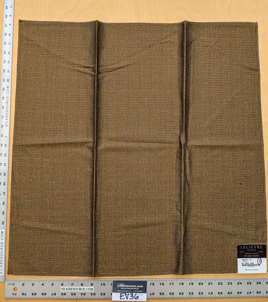 4 EV36 Lelievre Paris Graphite Ho Pepite Cotton Brown Small Scale Texture Solid 27"x27"