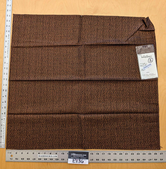8 EV36 Lelievre Paris Graphite Ho Cuivre Brown Orange Cotton Black Small Scale Texture Solid 24"x27"