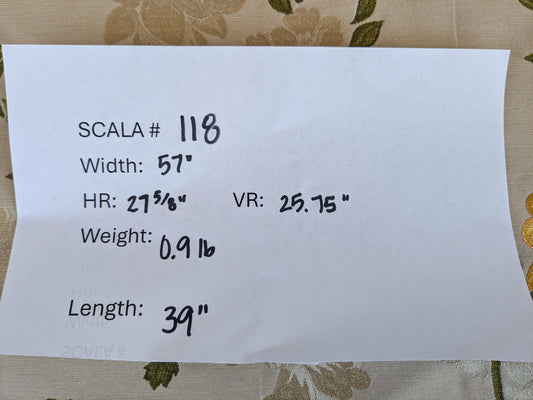 39"L x 57"wide Floral Botanical Tree Foliage French Court Yellow Green on White Cream