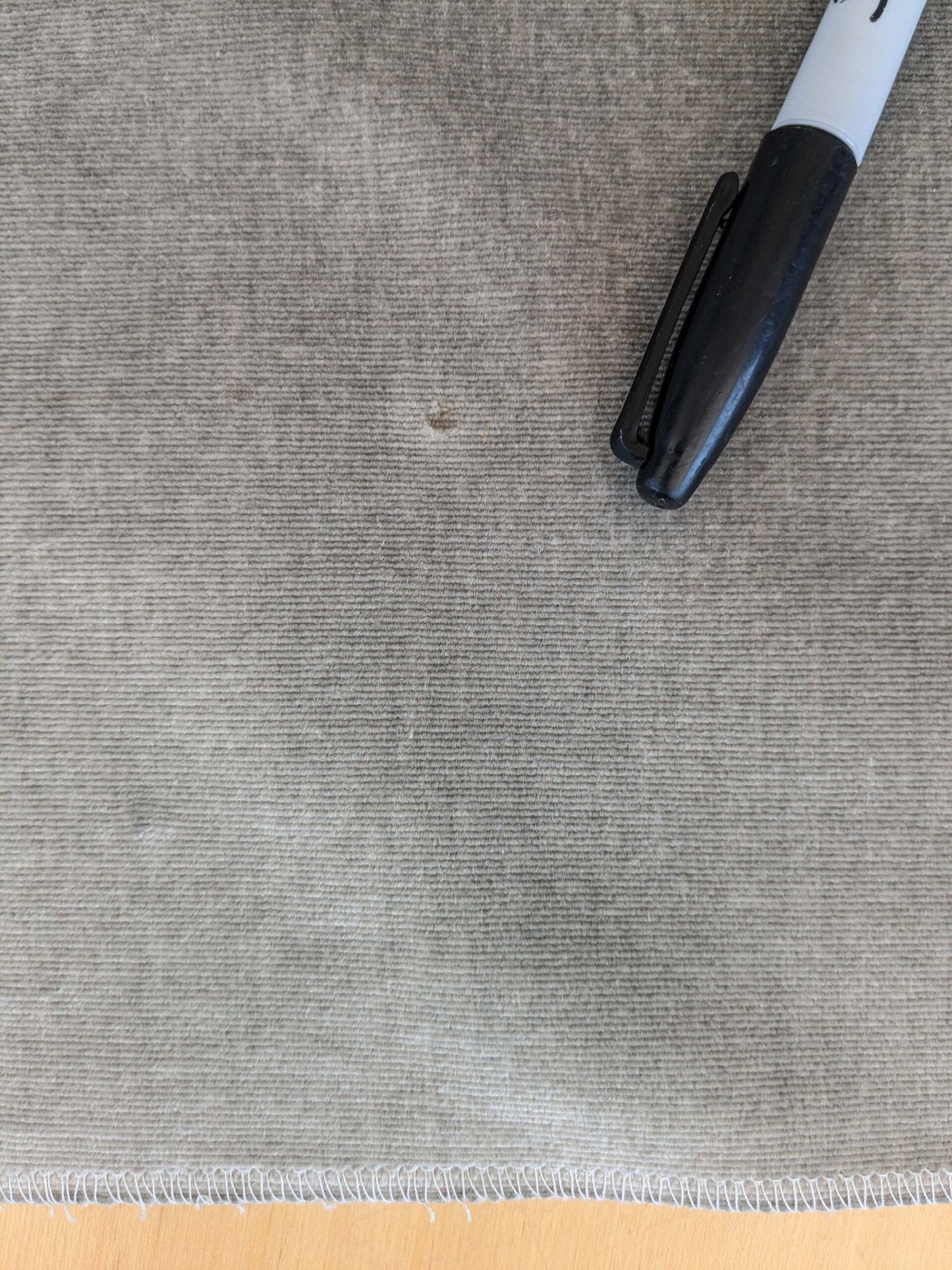 66 EV37 18" x 27" Scalamandre Metropolis Steel Gray Velvet Plain Solid Silk Bamboo MSRP USD 678/y