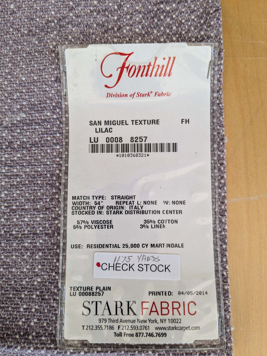 68 EV37 25" x 27" Fonthill San Miguel Texture Lilac Purple Texture Plain MSRP USD 270/y