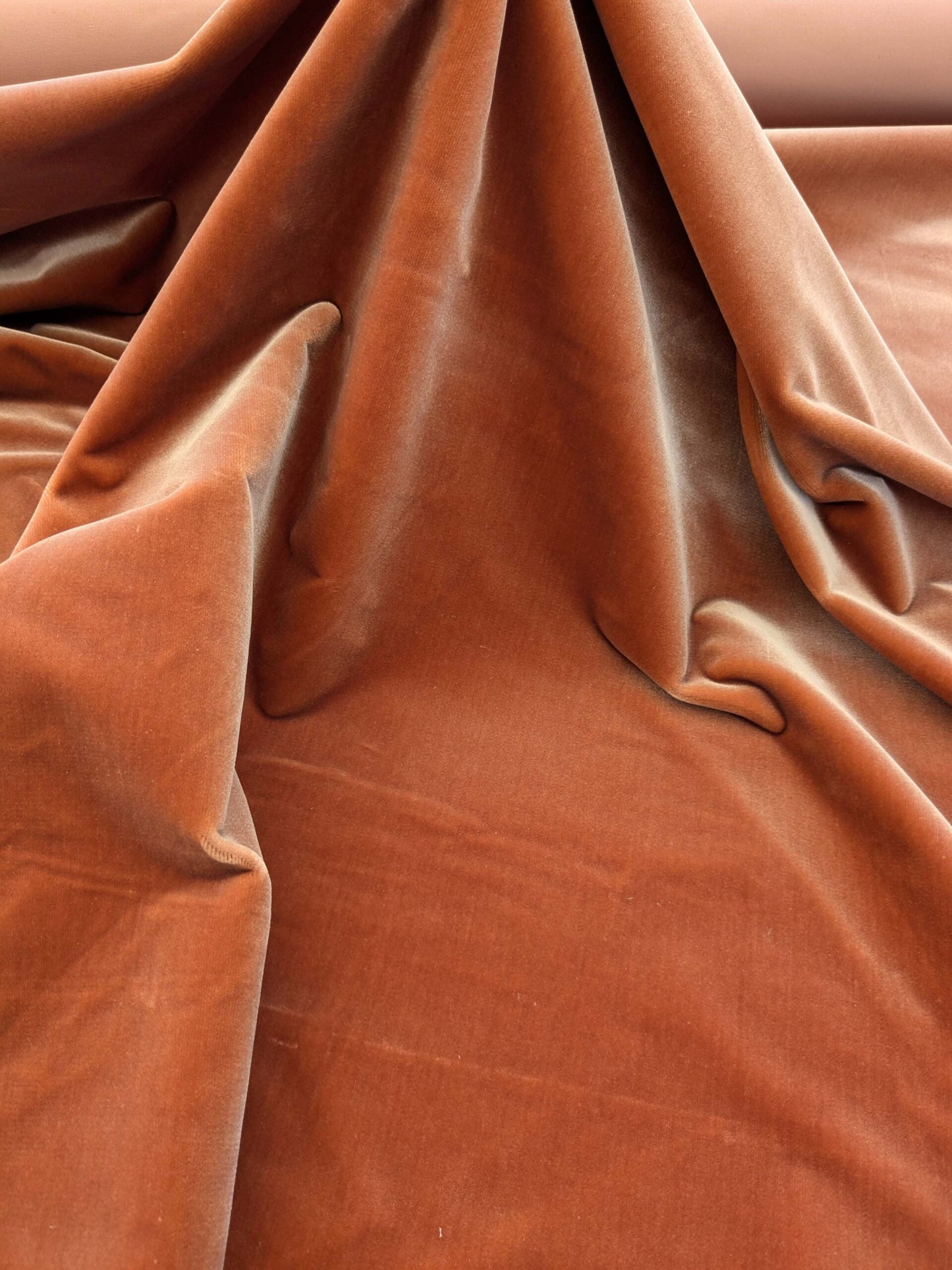 by yard Scalamandre King Foxglove Orange Red Apricot Texture Silk Velvet Heavy MSRP USD 1,092/y