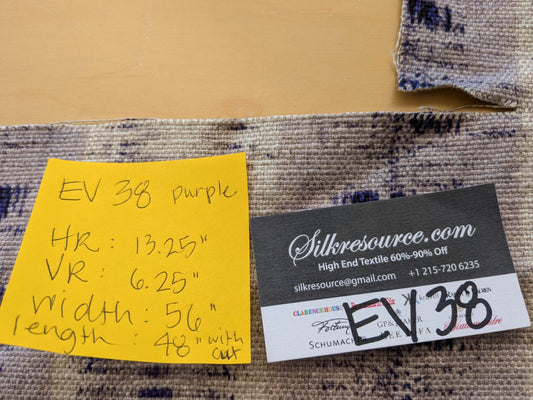 15 EV38 Scalamandre Nebula-Gx Lavender Aura Woven Abstract Stripe Ikat MSRP USD364/y 1.3y x37"wide