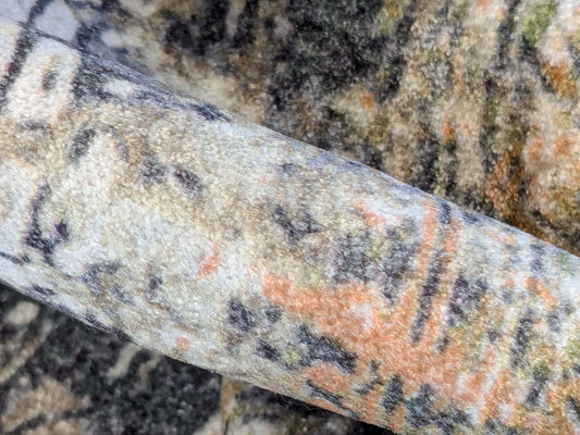 19 EV38 1.2yard x 57" Scalamandre Old World Weavers Travertine Grotto Silverpoint Velvet Abstract MSRP USD256/y