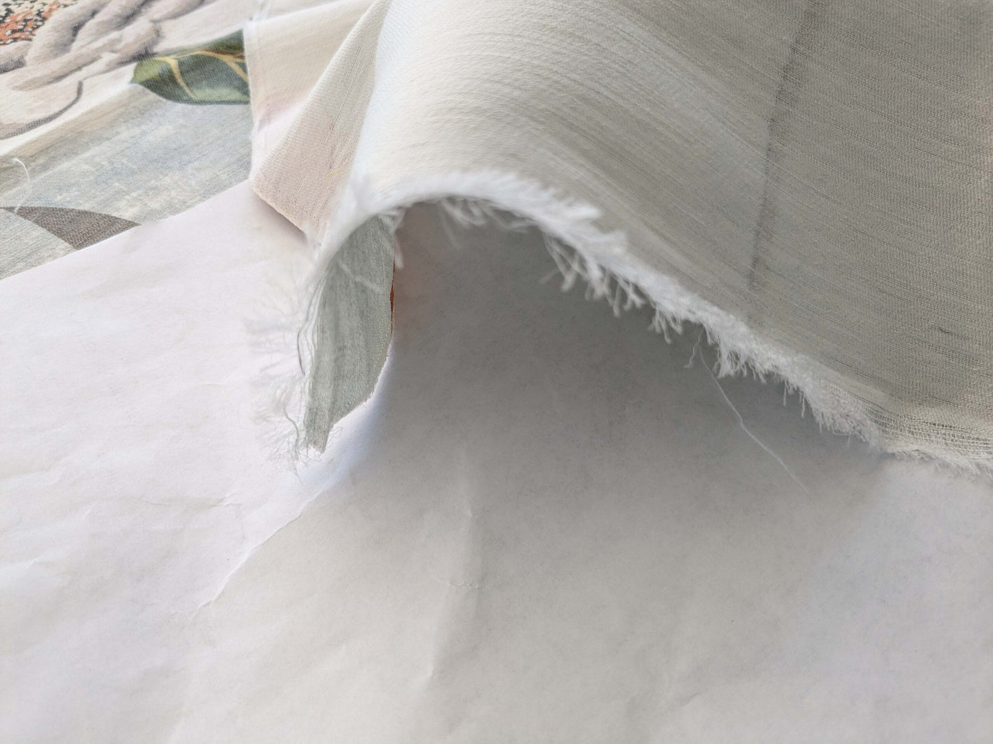 41 EV38 Scalamandre Lelievre Printemps De Chine Blue Floral Tree Foliage Botanical 1.2y