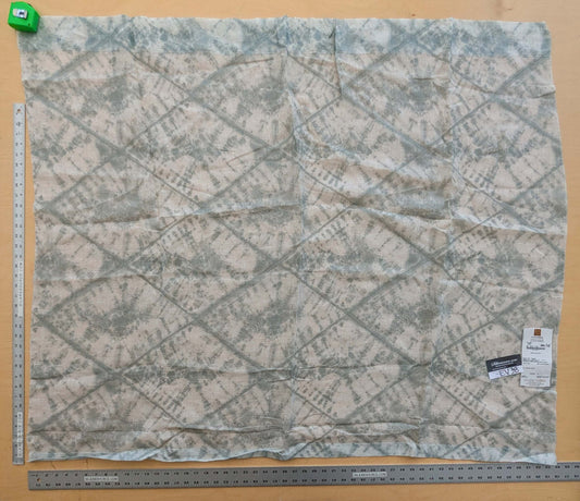 44 EV38 Scalamandre Alhambra Itajime Mint Linen Blue White Sheer Diamond 1.2y x 54"wide