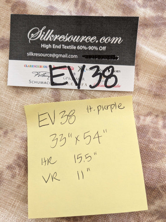 45 EV38 Scalamandre Alhambra Itajime Purple Linen White Sheer Diamond 33" x 54"wide