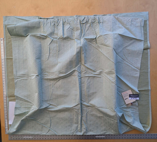 18 EV39 2.4y Scalamandre Petite Fleur Strie Sky Damask Gray Floral Cotton Viscose Solid