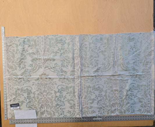 7 EV40 32" x 57 wide Scalamandre Gray Damask Medallion Renaissance