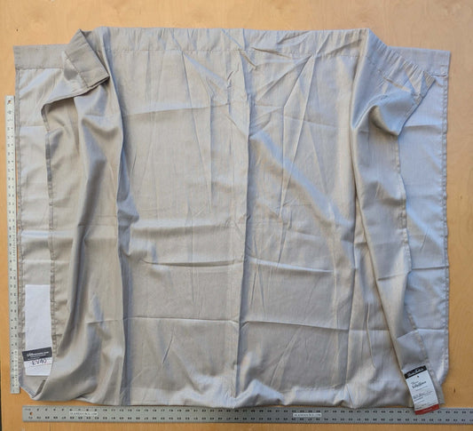 8 EV40 2.4y x 56" Scalamandre Astro Champagne Viscose Solid Gray