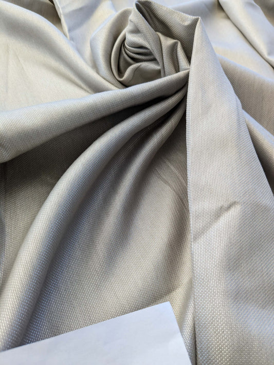 8 EV40 2.4y x 56" Scalamandre Astro Champagne Viscose Solid Gray