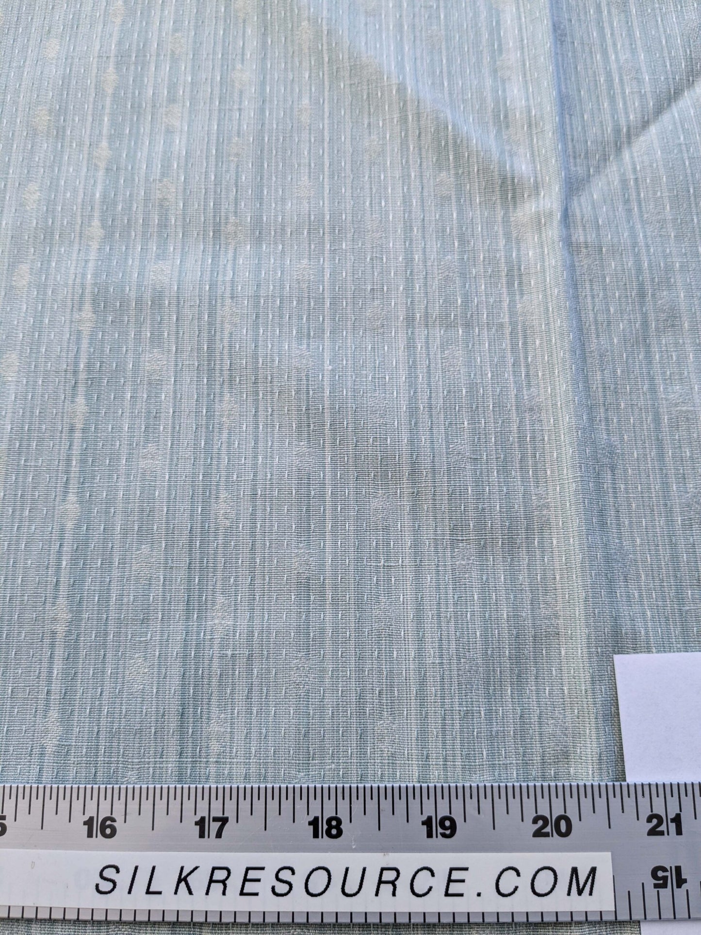 4 EV41 34"x 55" wide Scalamandre Marquie Strie Amure Aqua Blue Dots MSRP USD 382/y