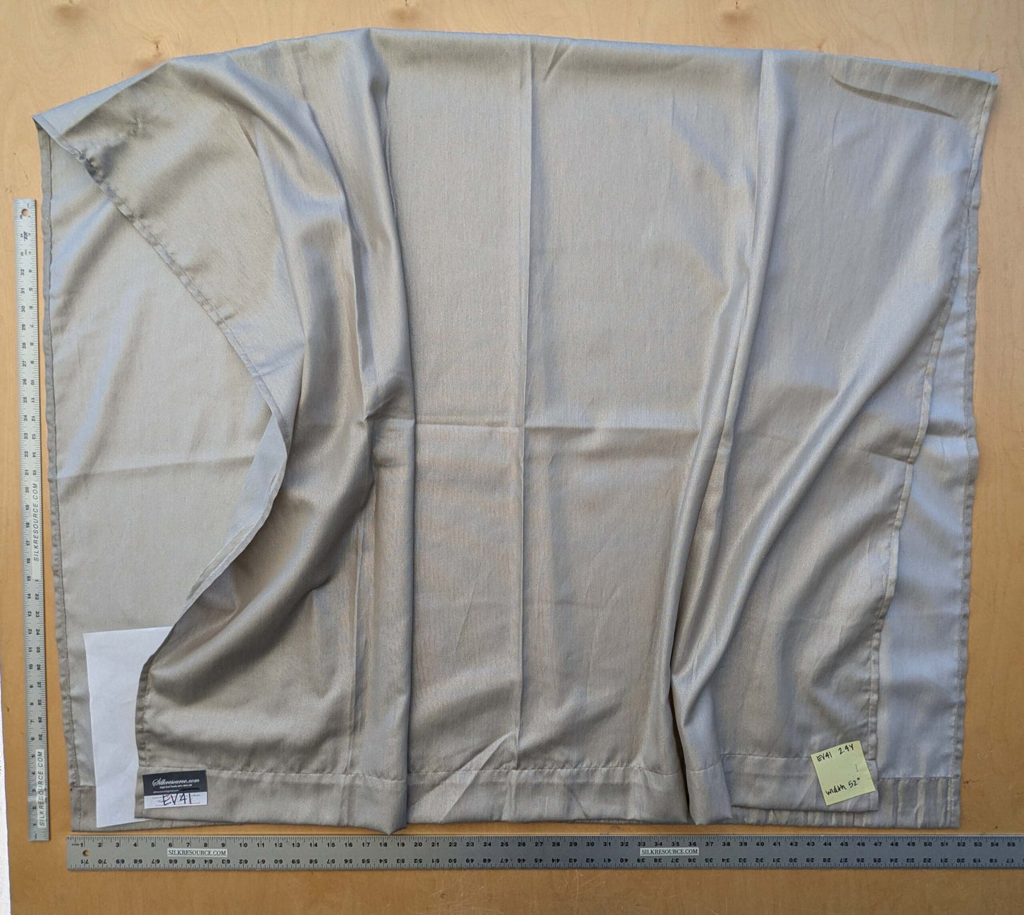 8 EV41 2.4yard x 52"w Scalamandre Solid Texture Gray Brown