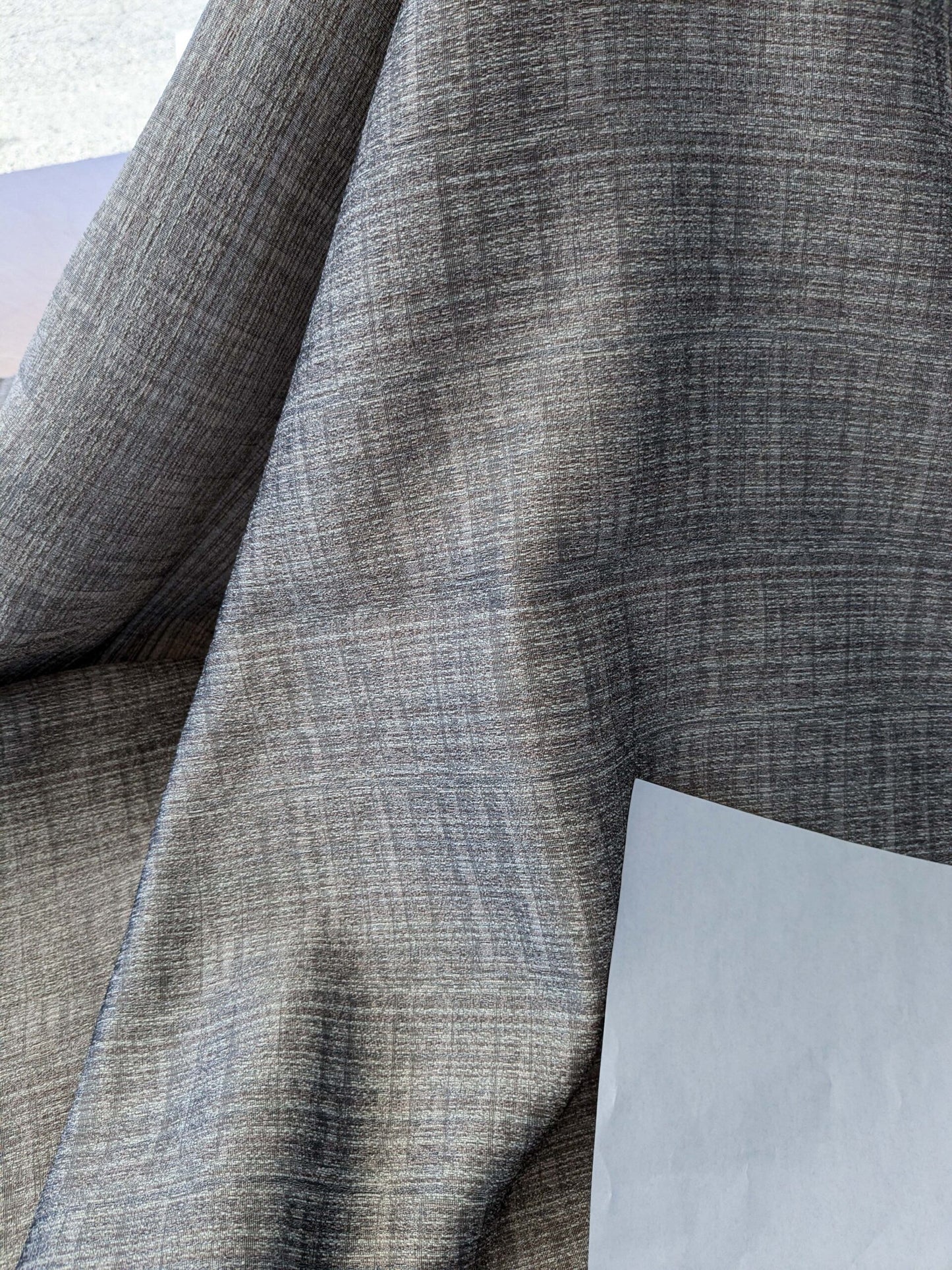 11 EV41 1.2yard x 63"w Scalamandre LeLievre Paris Briscola M1 Fumee Gray Solid Polyester MSRP 300+/y