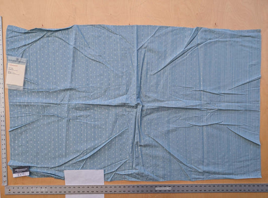 12 EV41 34"x 55" wide Scalamandre Marquie Strie Amure Blue Small Texture Dots MSRP USD 382/y