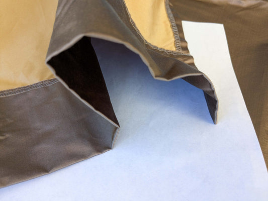 12 EV42 1.6y x 51"w Scalamandre Sophie Satin Brown Silk Satin Cotton Plain Solid