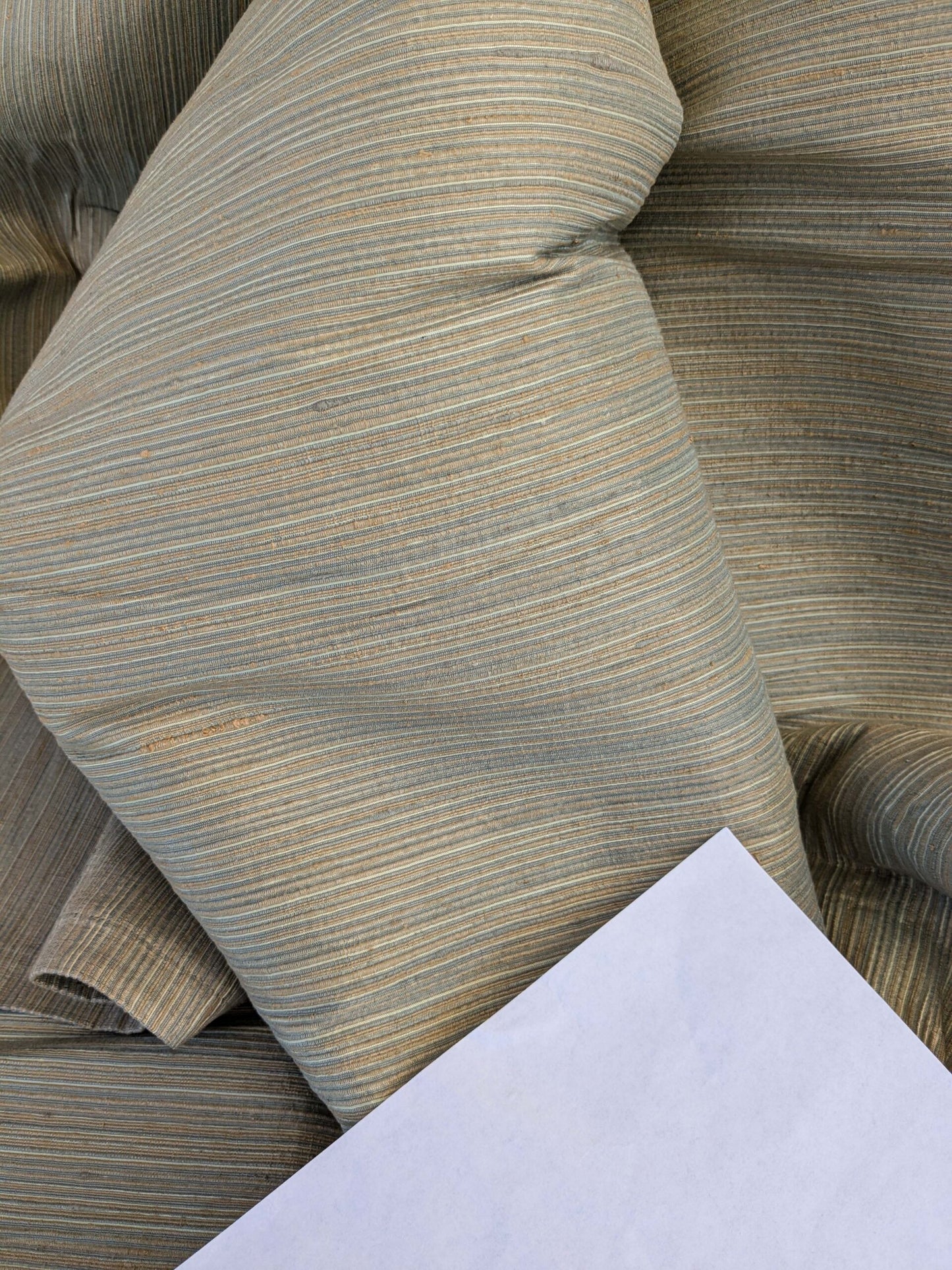 14 EV42 2.4y x 54"w Scalamandre Edisto Patina Brown Strie Texture Silk