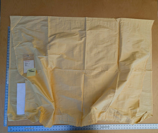 17 EV42 2.2y x 54"w Scalamandre Powers Court Lemon Yellow Silk Taffeta Strie MSRP USD 342/Y Faint Smudges