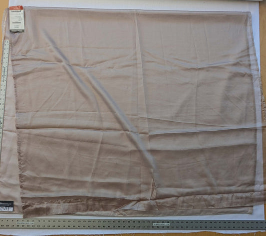 3 EV43 Sheers 2.4y x 138"wide Scalamandre Swing Champagne Sheers Solid Texture Tan Mocha Light Brown MSRP USD370/y