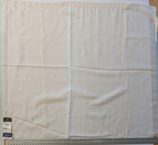 6 EV43 Sheers 1.2 x 63"w Scalamandre Lelievre Paris Briscola M1 Blanc Cream White Strie Texture Polyester MSRP USD 652/y