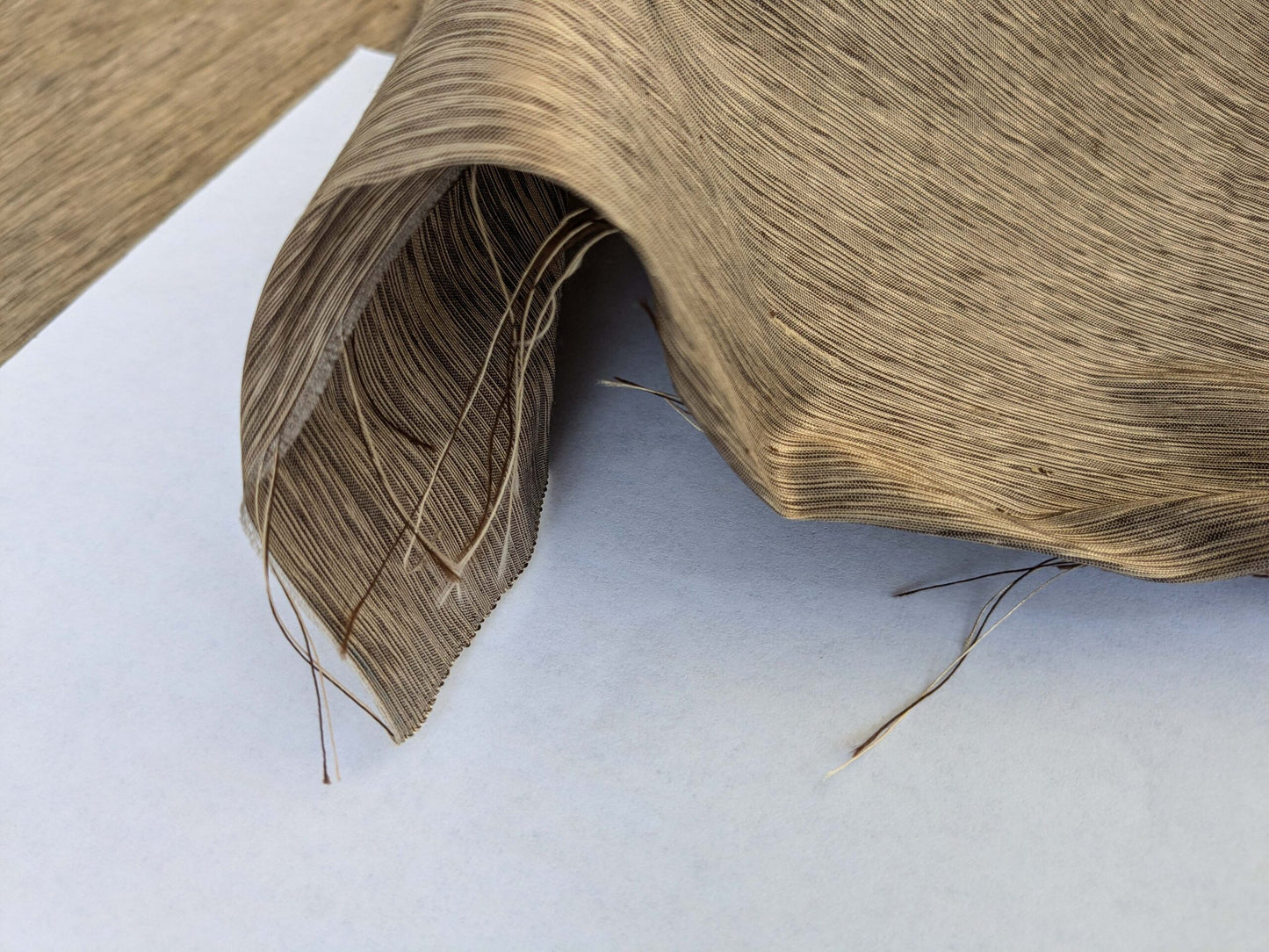by yard Scalamandre Hinson Diffusion Taffeta Mocha Brown Iridescent Silk Taffeta Texture MSRP USD294/y