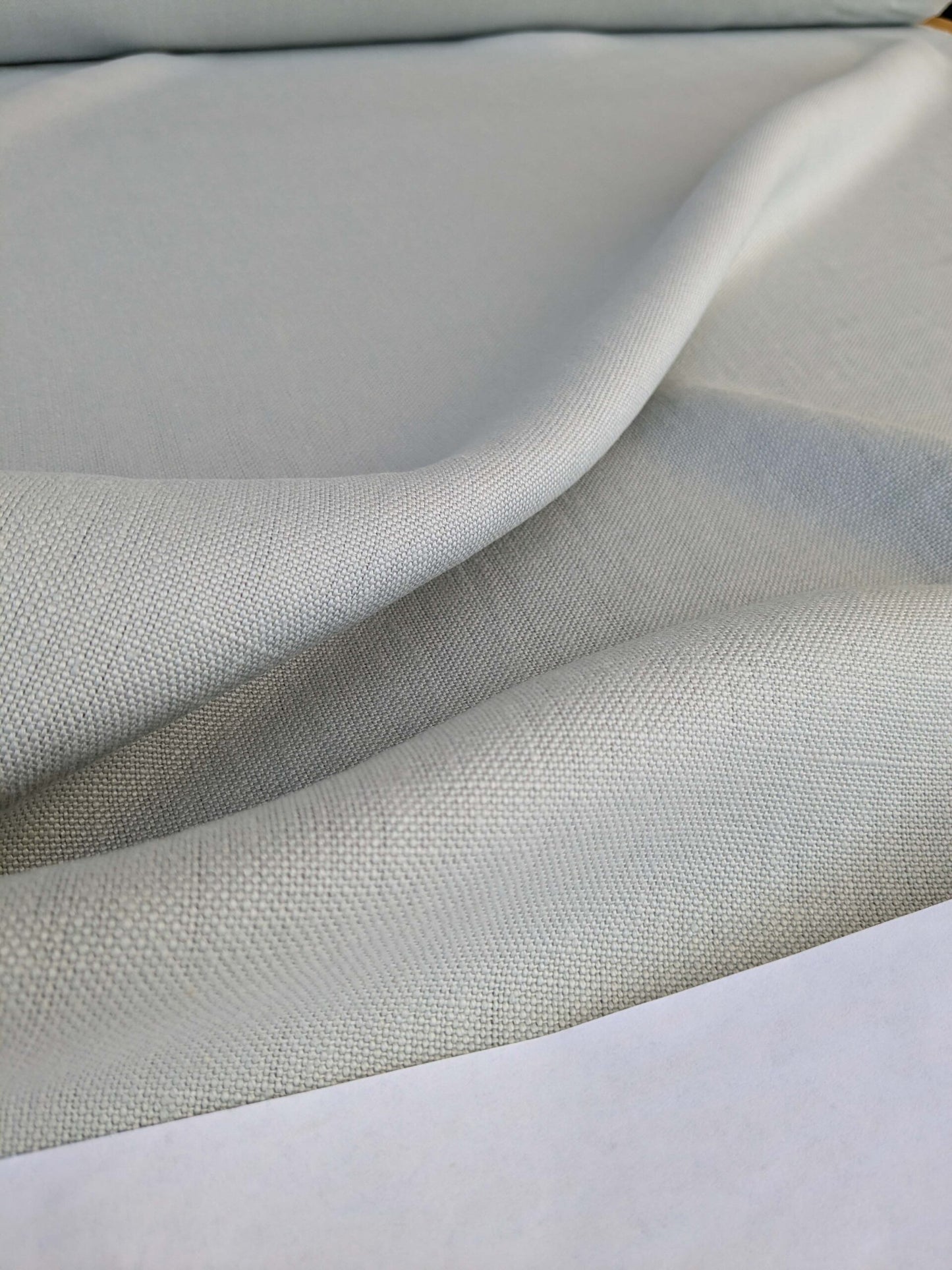 by yard Scalamandre ISI Azzurro Grigio Blue-Gray Linen Solid MSRP USD 160/y