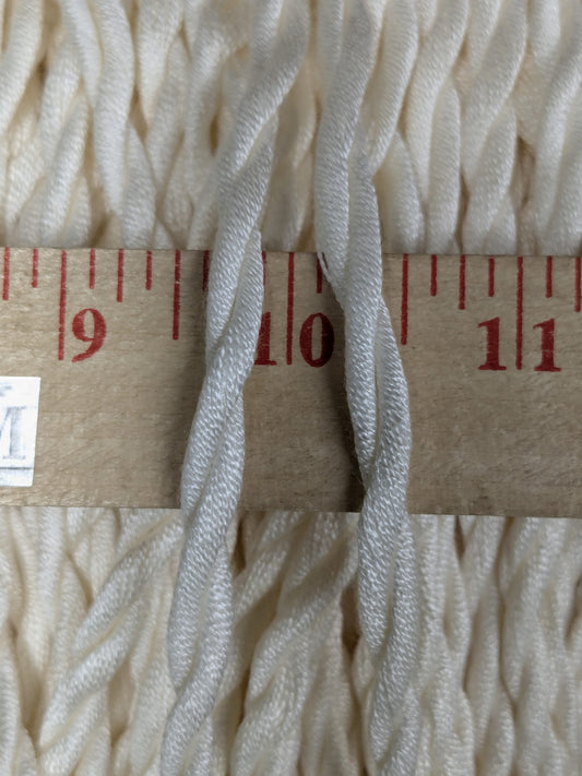 Scalamandre Conso 100% Rayon 093072-B01 (Trim Box B) Bullion Fringe Woven Rayon Long White by yard