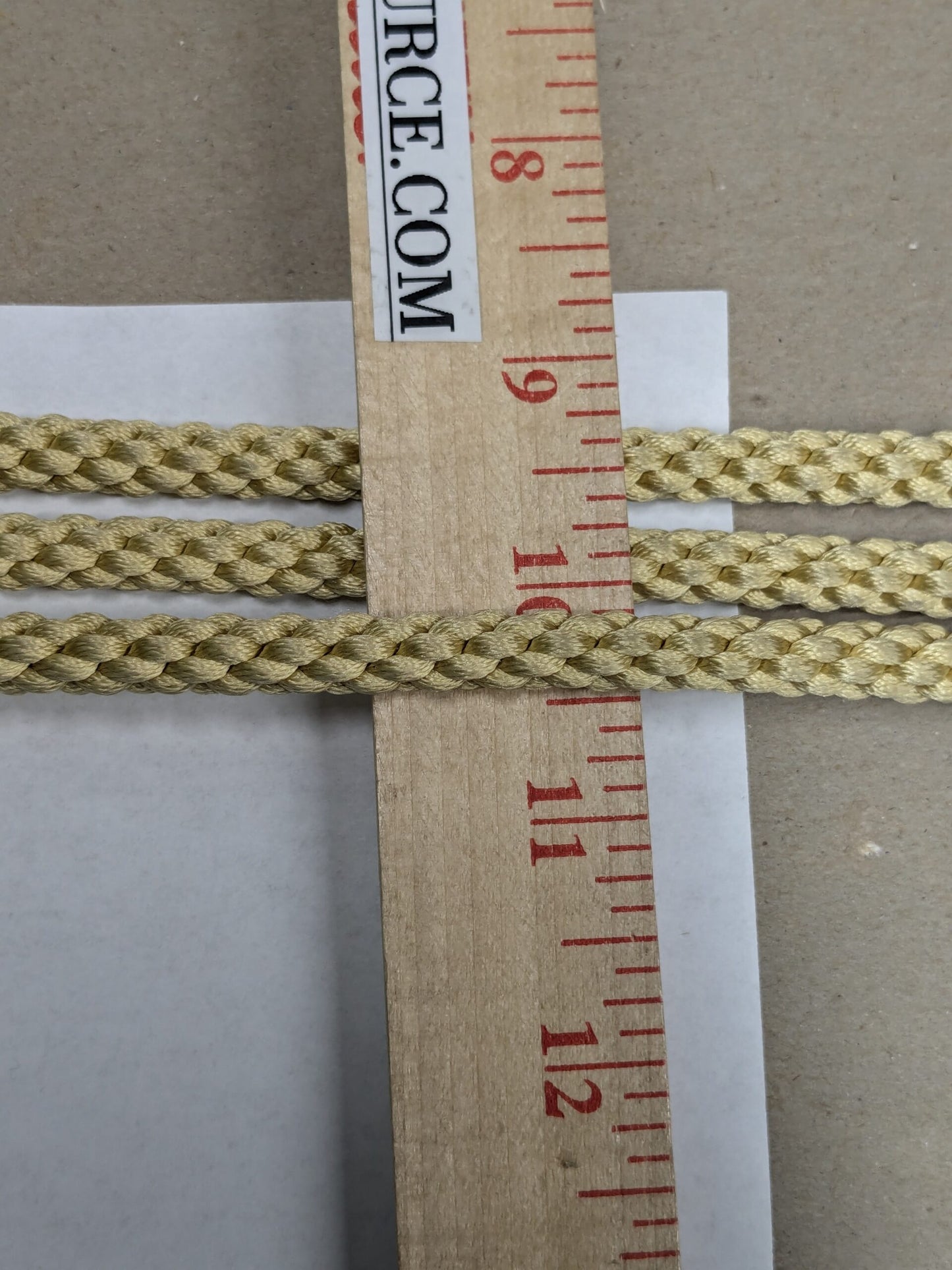 66 inches Scalamandre 100% Silk Rope Trim C42-35 (Trim Box B) Woven Green