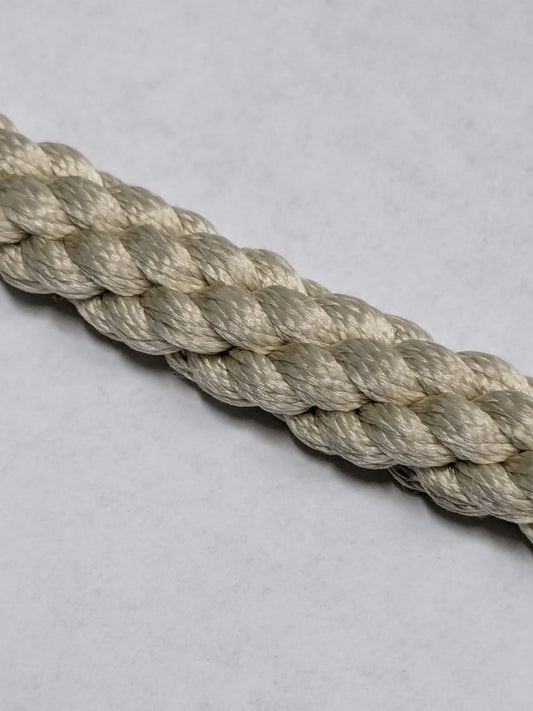 44 inches Scalamandre 100% Silk Rope Trim C42-53 (Trim Box B) Woven Cream Beige