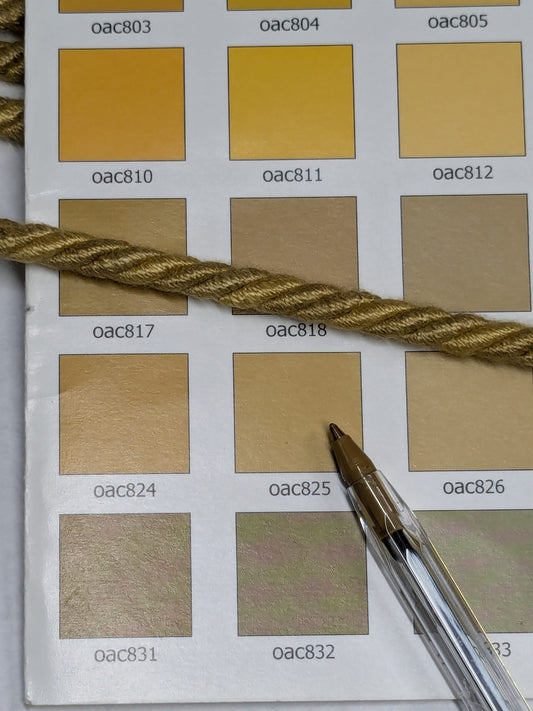 5.4yards Scalamandre 100% Rayon Rope Trim 37329-9182 (Trim Box B) Woven Brown Gold Houles Rayon