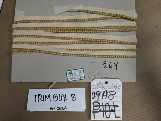 5.6yards Scalamandre Houles 100% Rayon Rope Trim 31220-9182 (Trim Box B) Woven Houles Rayon