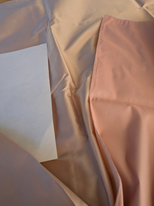 43 EV45 Square Scalamandre Lelievre Paris Psyche Reversible Rose Pink Polyester Solid Taffeta