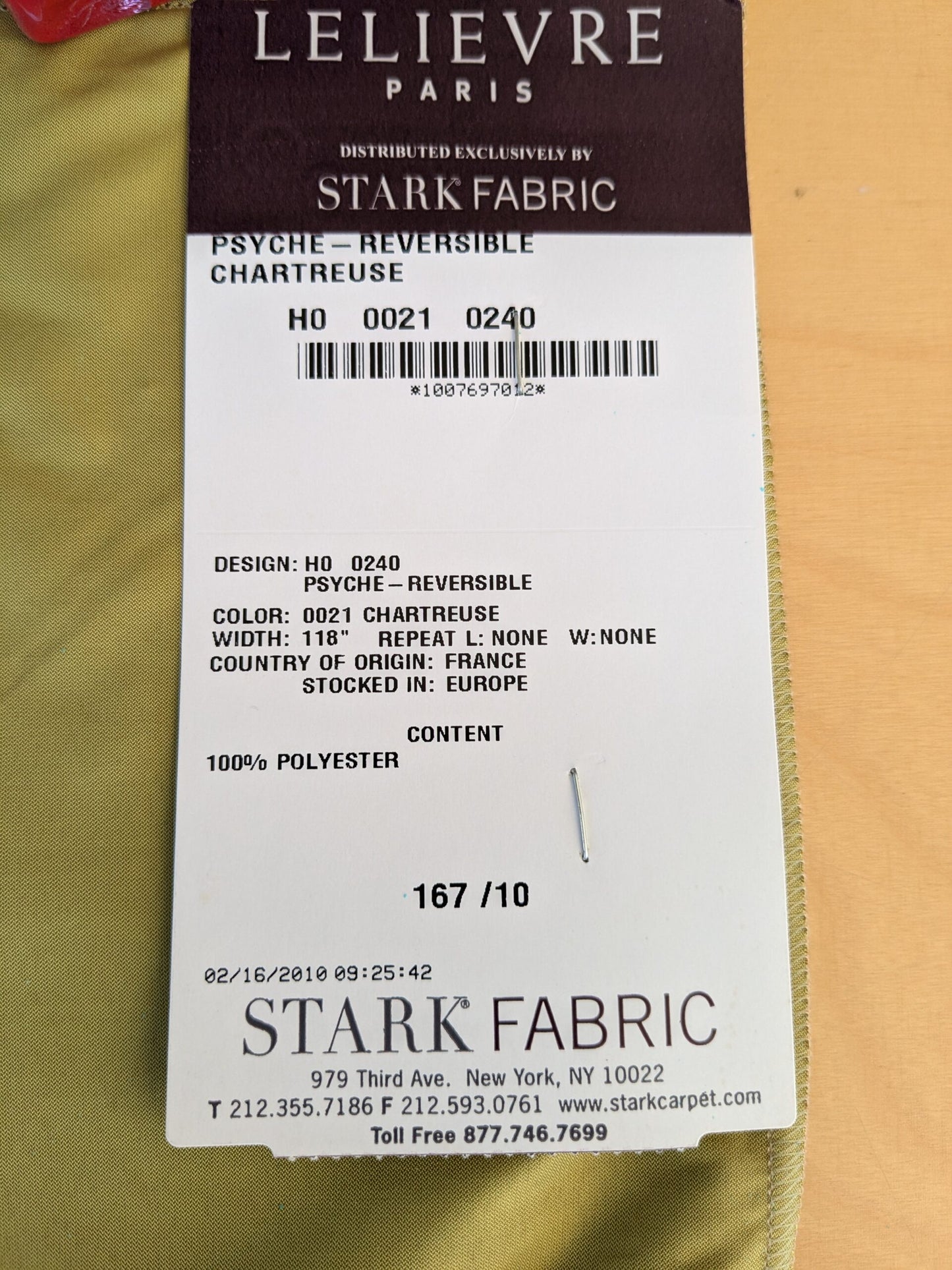 44 EV45 Square Scalamandre Lelievre Paris Psyche Reversible Chartreuse Light Green Polyester Solid Taffeta