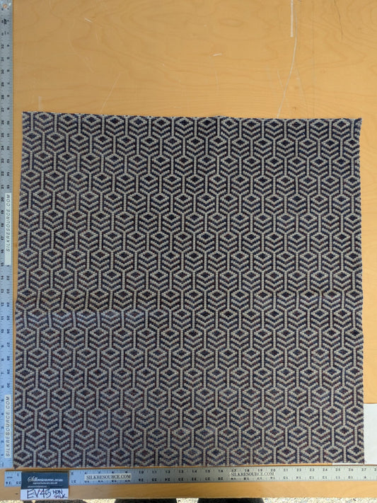 66 EV45 Square Scalamandre Old World Weavers Axial Aubergine Purple White Diamond Ogee Geometric Small Scale MSRP USD 246/y