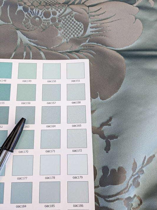 12 EV45 Silk Square 24" x 25" Tassinari and Chatel Argenson Nattier Blue Floral Botanical Foliage MSRP USD 1200+/y