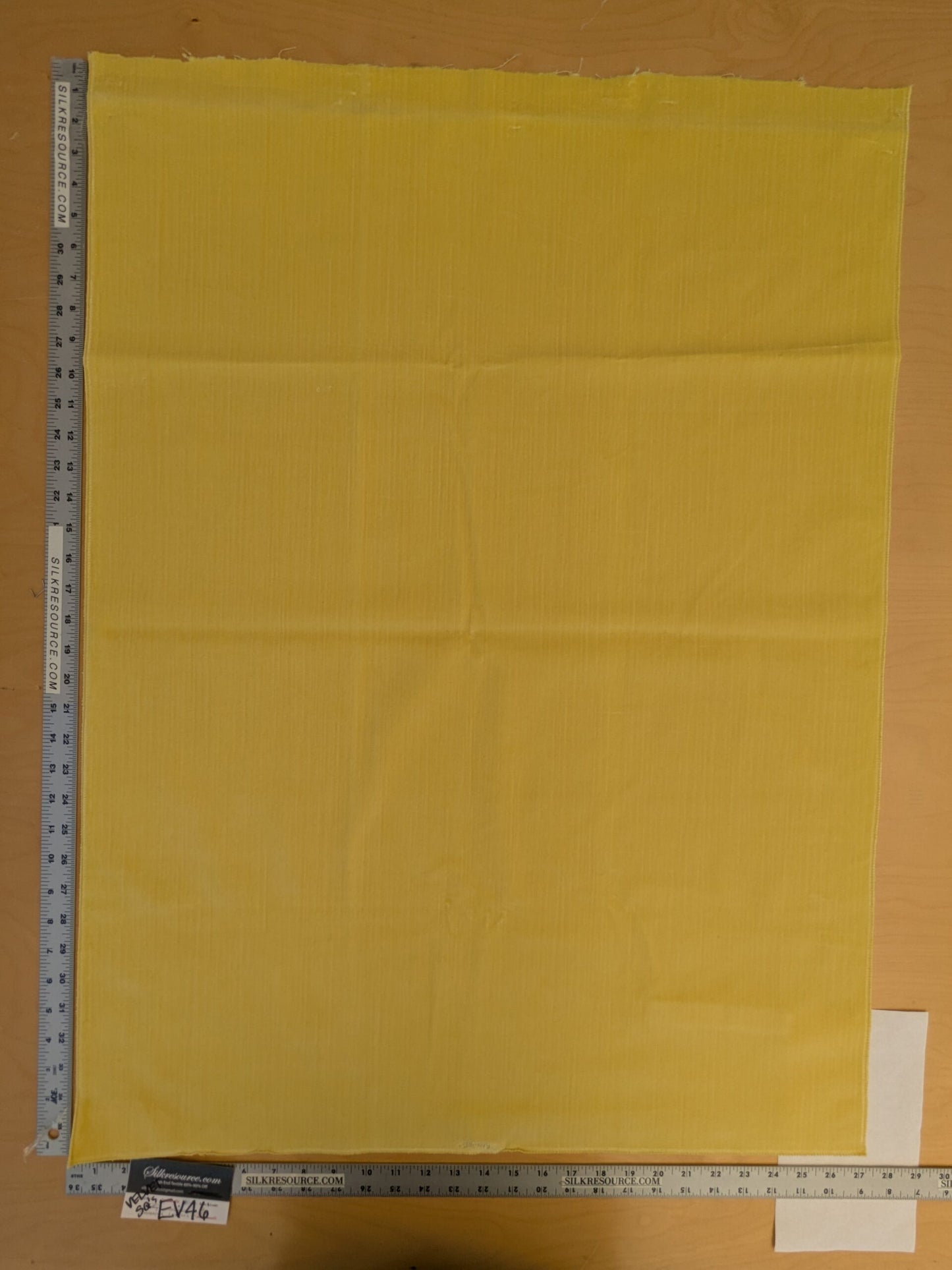 18 EV46 36" x 27" Velvet Square Scalamandre Lelievre Paris Yellow Solid