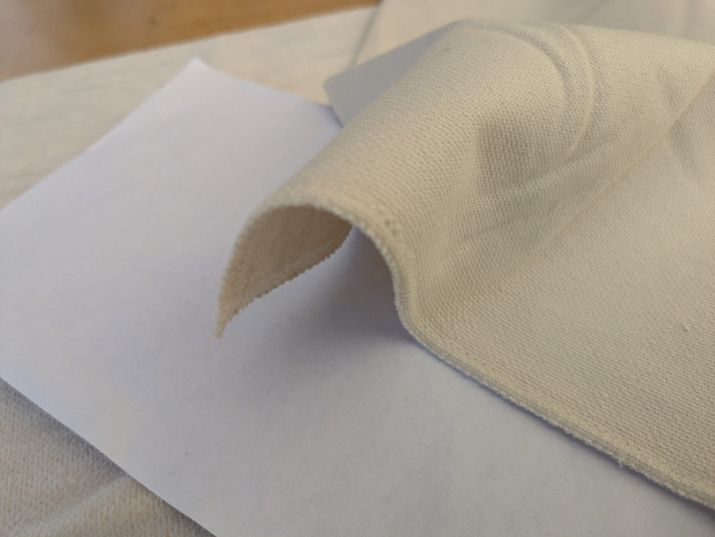 56 EV46 Velvet Square 12" x 26" Scalamandre Grey Watkins Le Fresne Pearl Linen Velvet Solid White