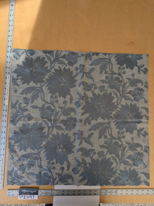 11 EV47 Square Scalamandre Alhambra Various Nina Chambray Embroidery MSRP USD400+