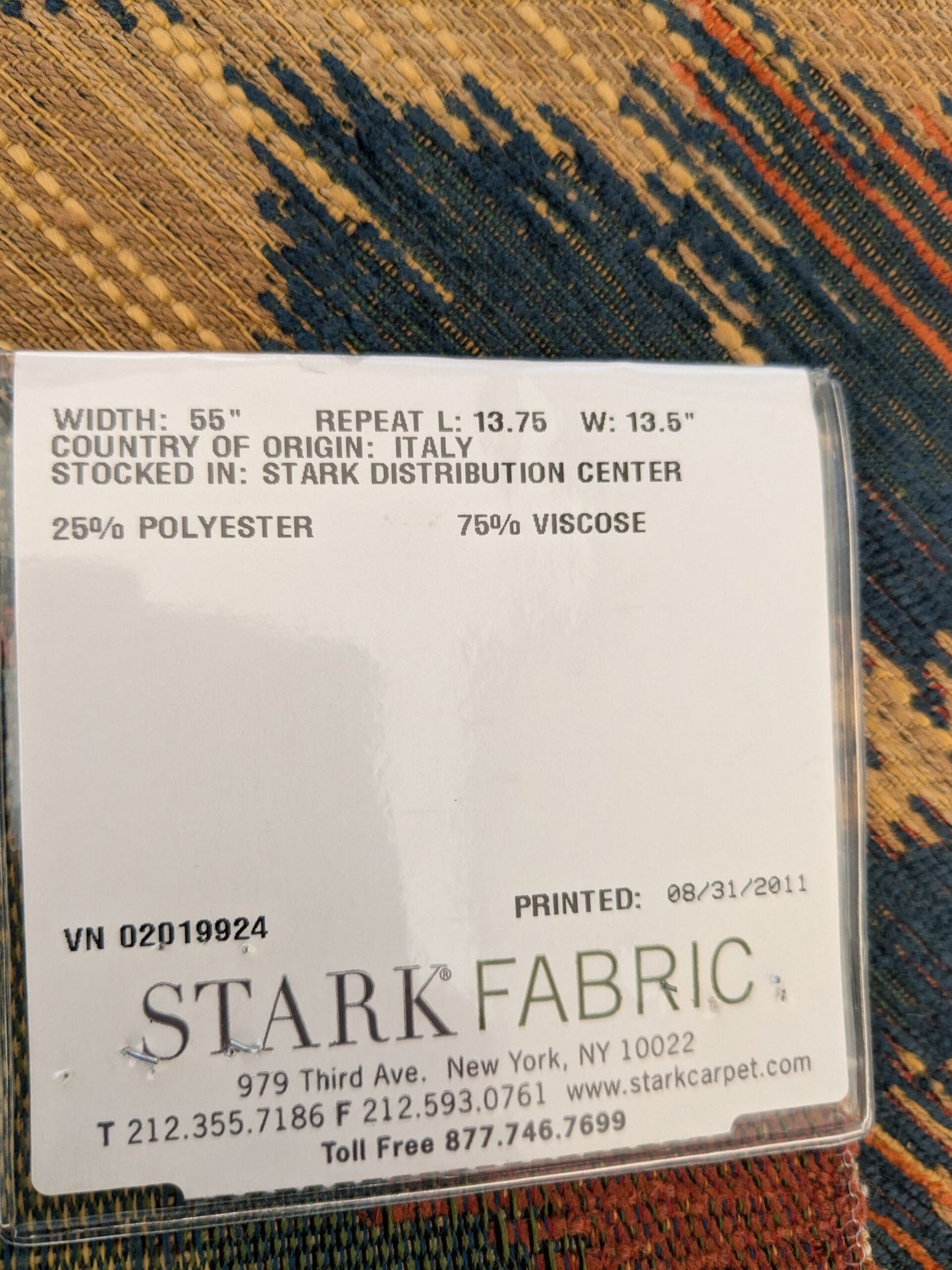 18 EV47 Square Scalamandre Accademy Ikat Persian Heavy Orange Red Blue Purple Earthy MSRP USD 148/Y 27"x27"