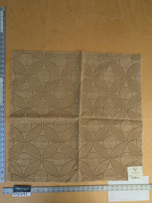 52 EV47 Square Scalamandre Grey Watkins Geometry Latte Epingle Brown Dot Circle Geometric MSRP USD370/y