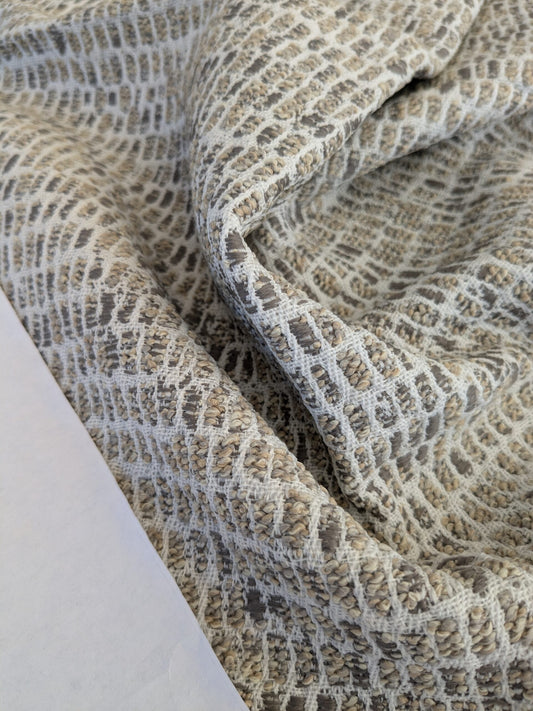 64 EV47 Square Scalamandre Old World Weavers Colfax Marine Blue White Outdoor Small Scale Texture