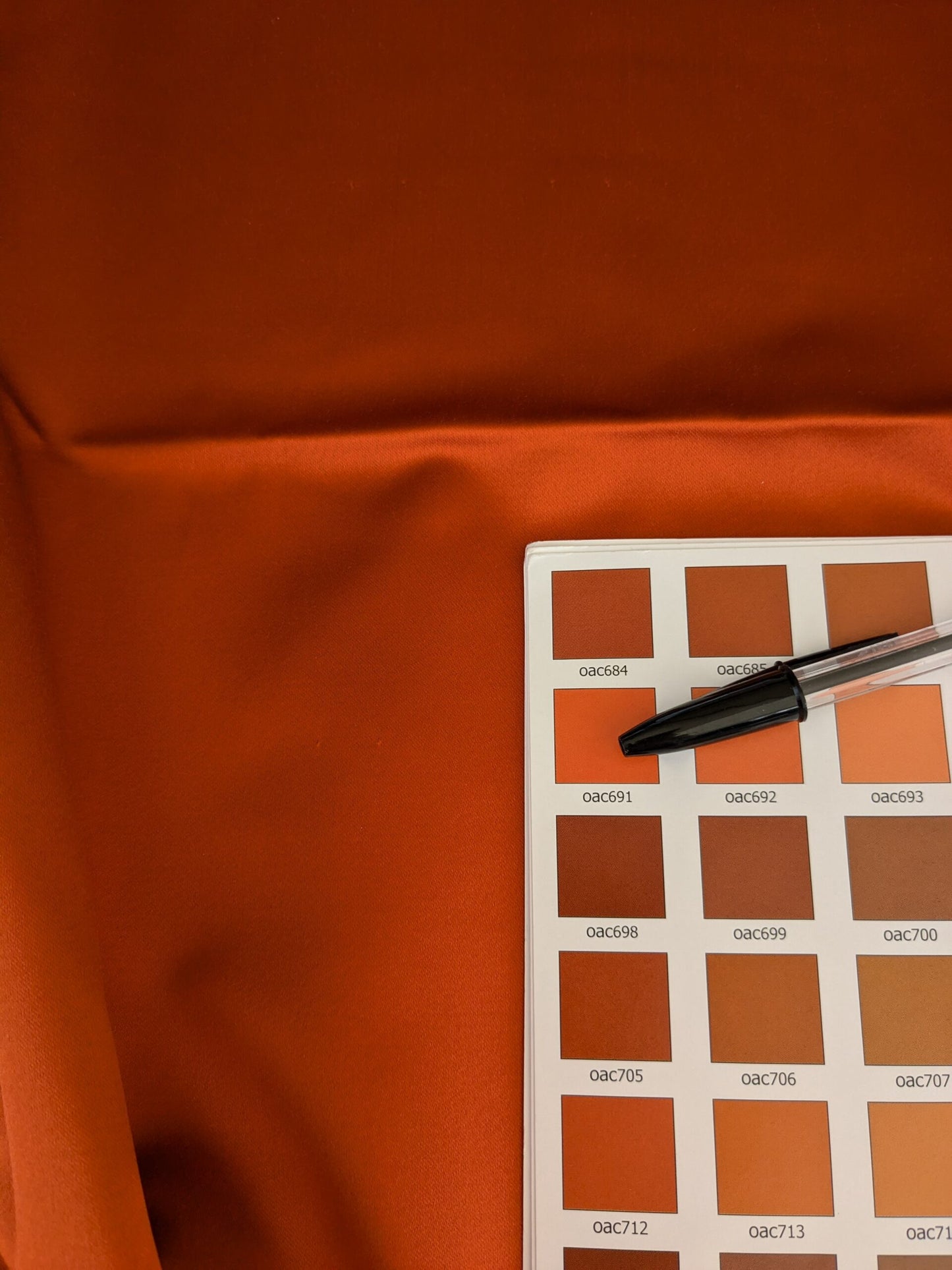 77 EV47 Square Scalamandre Holly Orange Cotton Polyester Plain Solid 27"x27"