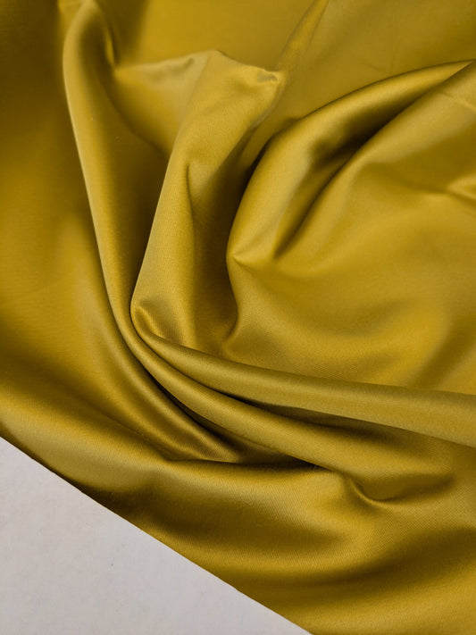 78 EV47 Square Scalamandre Holly Mustard Yellow Cotton Polyester Plain Solid 27"x27"