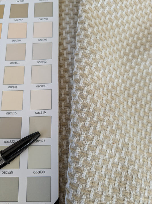 84 EV47 Square Scalamandre Boris Kroll Berkshire Weave Sand Beige Small Scale Texture Cotton