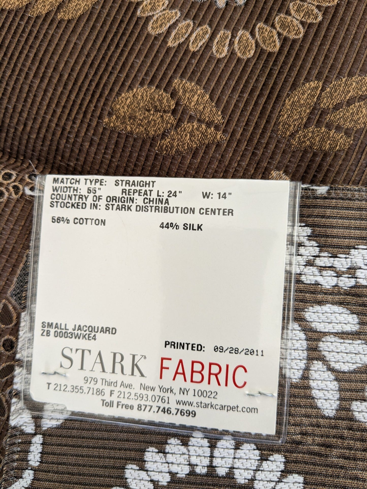 136 EV47 Square Scalamandre Fonthill Kasumi Chocolate Medallion Floral Cotton Silk